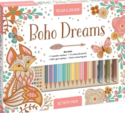 Boho Dreams Relax and Colour Activity Pack **CLEARANCE**