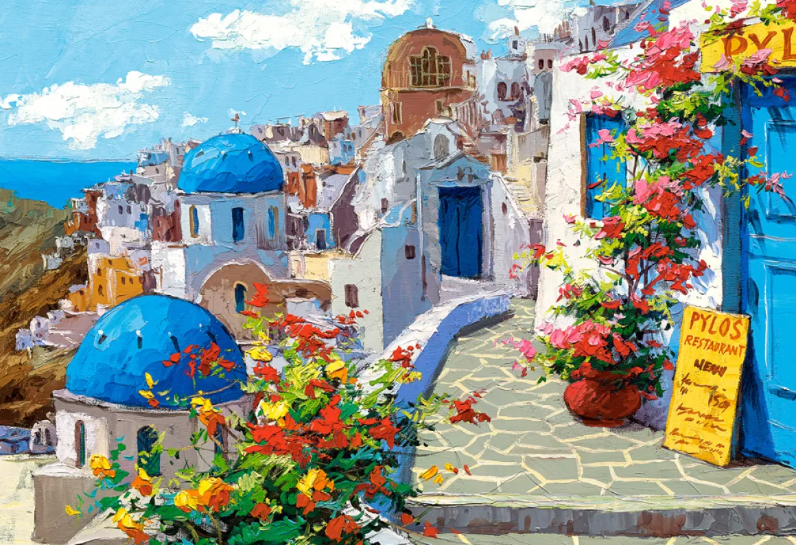 Castorland – Spring in Santorini 2000 Piece Puzzle