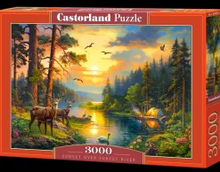Castorland – Sunset over Forest River 3000 Piece Puzzle