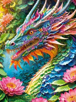 Cherry Pazzi – Good Luck Dragon 1000 Piece Jigsaw Puzzle