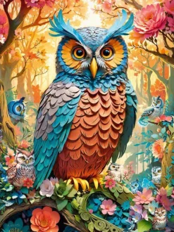 Cherry Pazzi – Quilled Owl 1000 Piece Jigsaw Puzzle