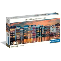 Clementoni – Bright Amsterdam (Panoramic) 1000 Piece Puzzle