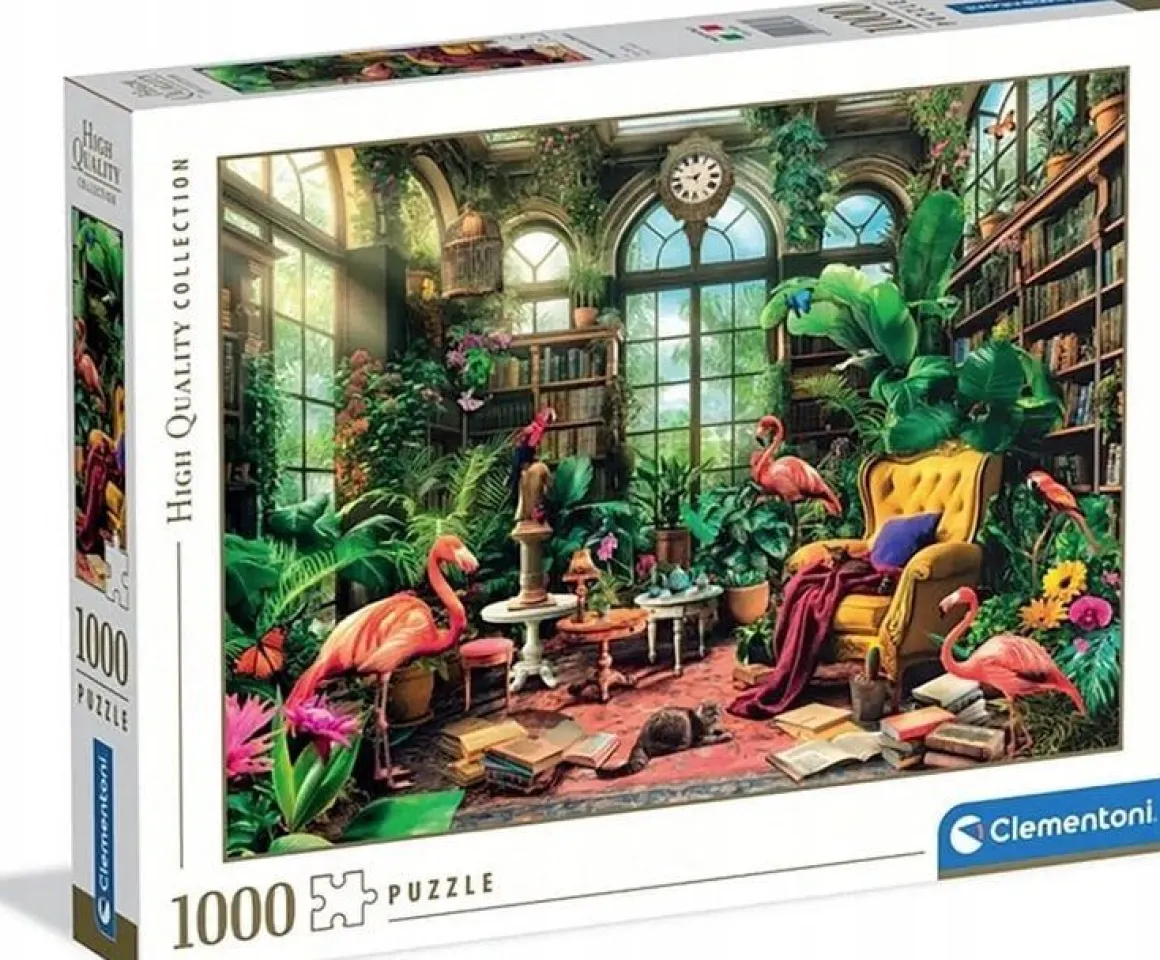 Clementoni – Greenhouse Library 1000 Piece Puzzle