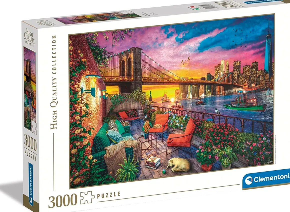 Clementoni – Manhattan Balcony Sunset 3000 Piece Puzzle