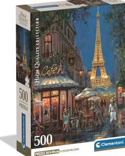 Clementoni – Night at Eiffel Cafe 500 Piece Puzzle