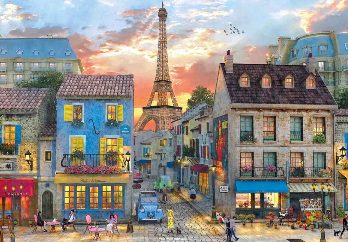 Clementoni – Streets of Paris 1000 Piece Puzzle