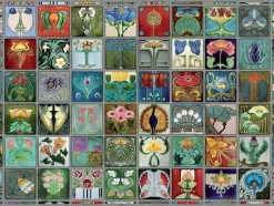 Cobble Hill – Art Nouvea Tiles 1000 Piece Puzzle