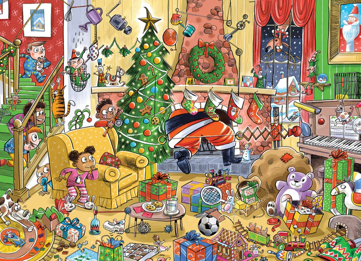 Cobble Hill – Catching Santa 350 Piece Puzzle