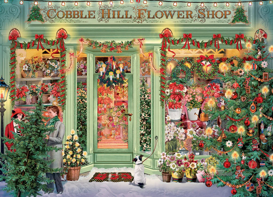 Cobble Hill – Christmas Flower Shop 1000 Piece Puzzle