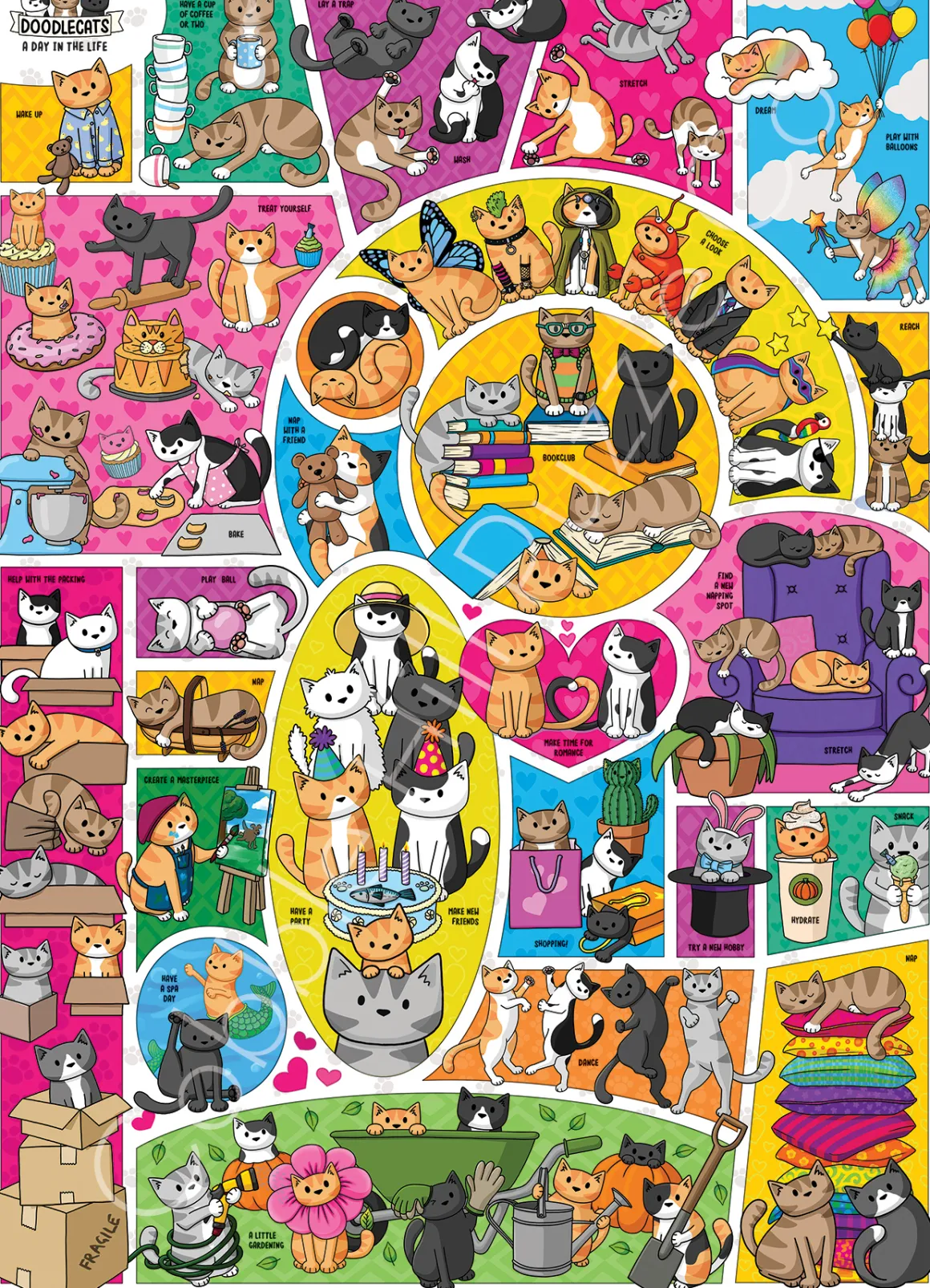 Cobble Hill – Doodlecats 1000 Piece Puzzle