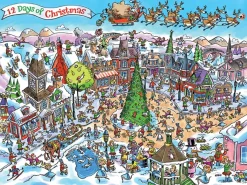 Cobble Hill – Doodletown- 12 Days Christmas 1000 Piece Puzzle