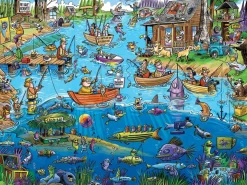 Cobble Hill – Doodletown- Gone Fishing 1000 Piece Puzzle