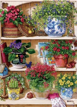 Cobble Hill – Flower Cupboard 500 Piece Puzzle