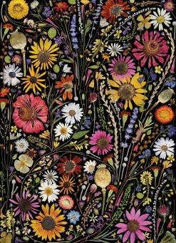 Cobble Hill – Flower Press – Happiness 1000 Piece Puzzle