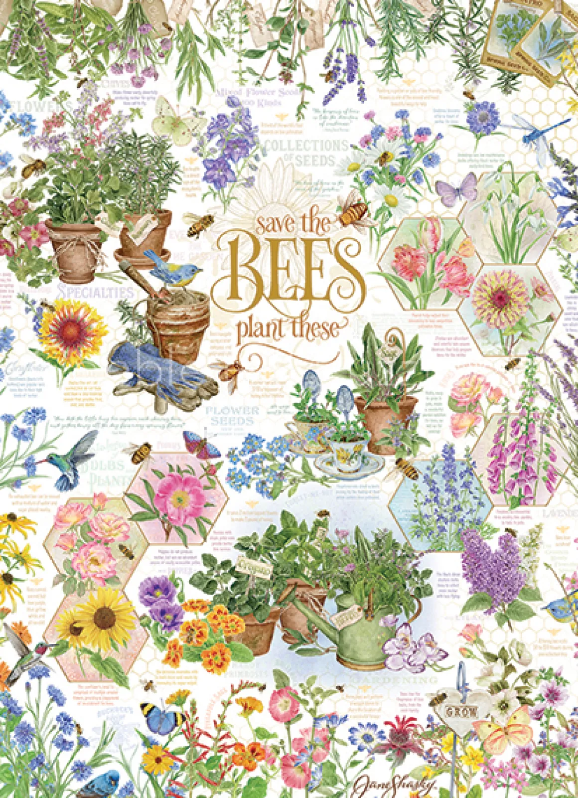 Cobble Hill – Save the Bees 1000 Piece Puzzle