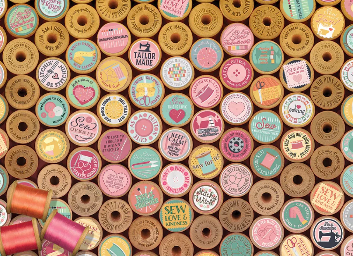 Cobble Hill – Sew Happy 1000 Piece Puzzle