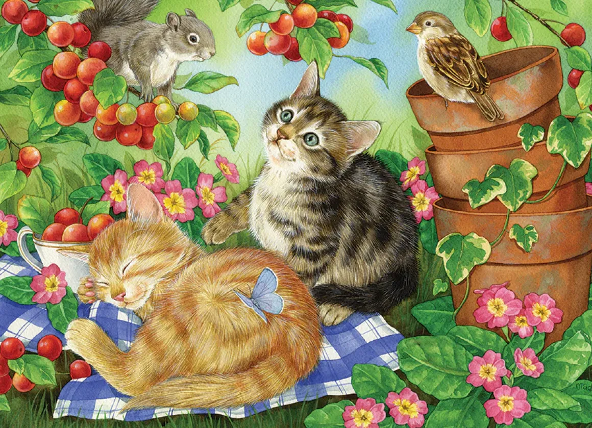 Cobble Hill – Under the Cherry Tree 350 Piece Family Puzzle