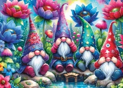 Delfy – Gnomes Among Flowers 1000 Piece Puzzle