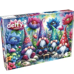 Delfy – Gnomes Among Flowers 1000 Piece Puzzle