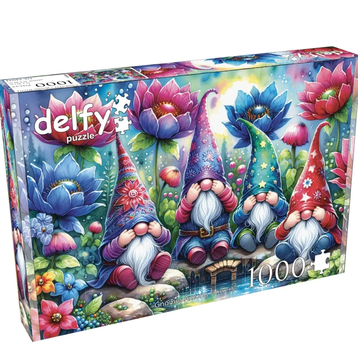 Delfy – Gnomes Among Flowers 1000 Piece Puzzle