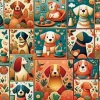 Delfy – Turquoise Peach Pup 1000 Piece Puzzle