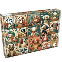 Delfy – Turquoise Peach Pup 1000 Piece Puzzle
