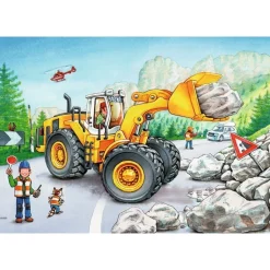DIGGERS AT WORK 2 X 24 PIECE PUZZLE – RAVENSBURGER