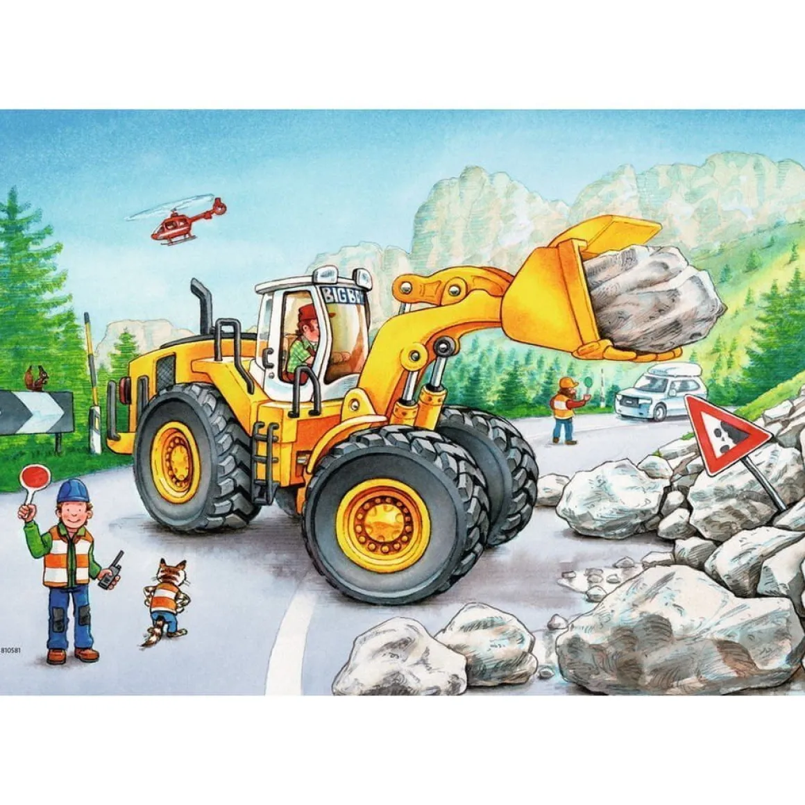 DIGGERS AT WORK 2 X 24 PIECE PUZZLE – RAVENSBURGER