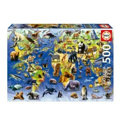 Educa – One Hundred Endangered Species 500 Piece Puzzle