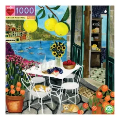 eeBoo – Cats in Positano 1000 Piece Puzzle