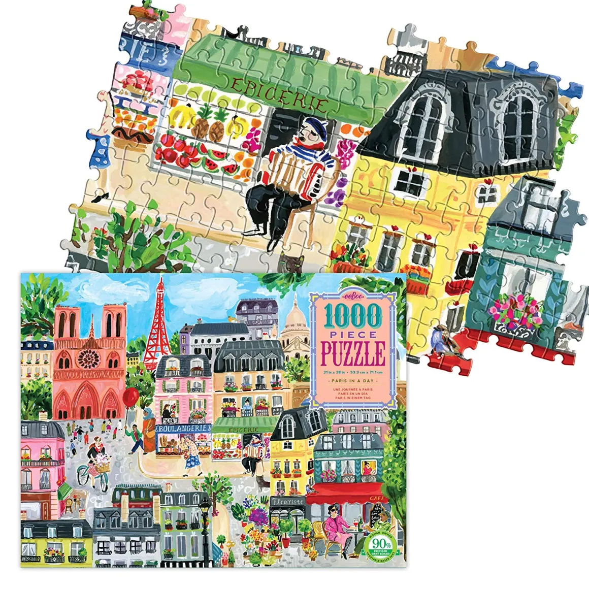 eeBoo – Paris in a Day 1000 Piece Puzzle