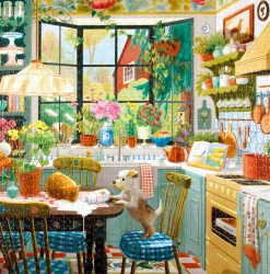 eeBoo – Springtime Kitchen 1000 Piece Puzzle