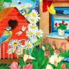 Enjoy – Birdhouse Garden 1000 Piece Puzzle