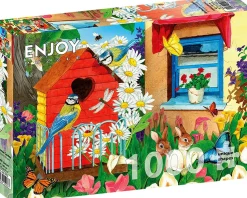 Enjoy – Birdhouse Garden 1000 Piece Puzzle