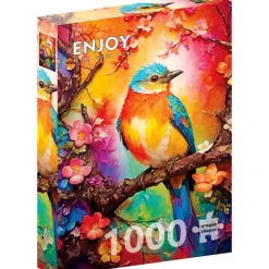 Enjoy – Colorful Birdie 1000 Piece Puzzle