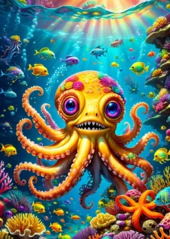 Enjoy – Cute Octopus 1000 Piece Puzzle