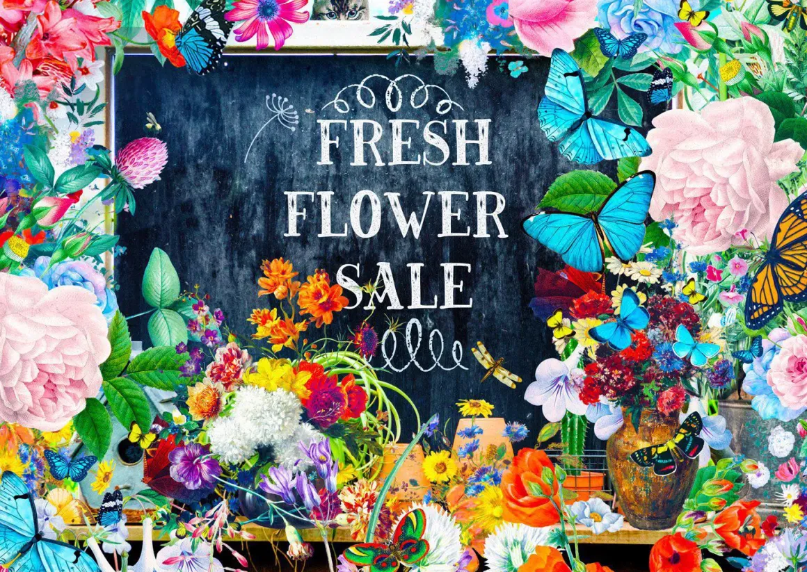 Enjoy – Flower Sale 1000 Piece Puzzle