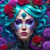 Enjoy – Gothic Flowers Portrait 1000 Piece Puzzle