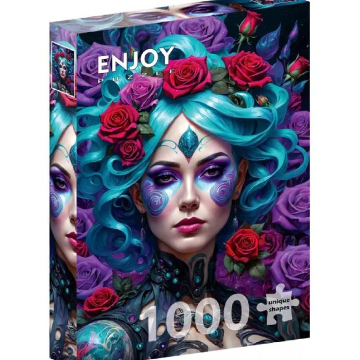 Enjoy – Gothic Flowers Portrait 1000 Piece Puzzle