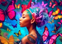 Enjoy – Queen of Butterflies 1000 Piece Puzzle