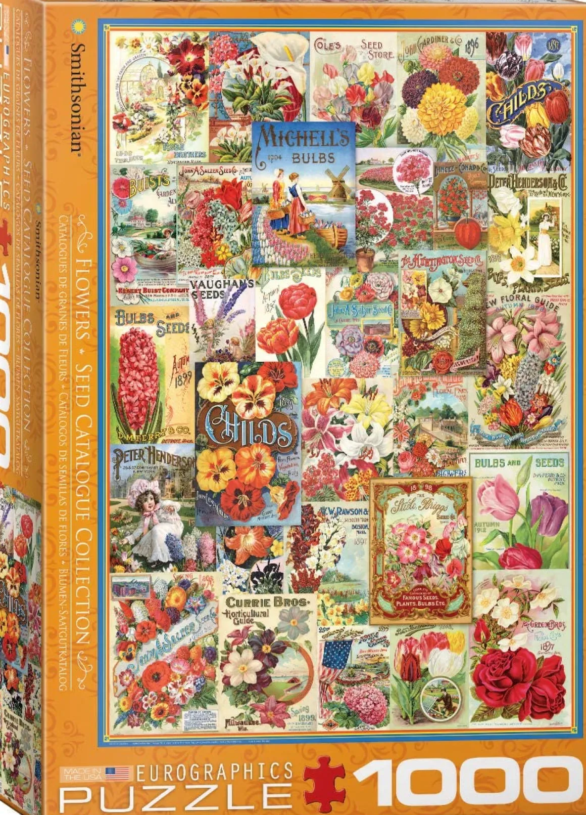 Eurographics – Flowers Seed Catalogue Collection 1000 Piece Puzzle