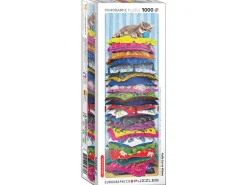 Eurographics – Fluffy Cat on Pillows Panoramic 1000 Piece Puzzle