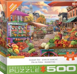 Eurographics – Main Street Market 500 Large Piece Puzzle