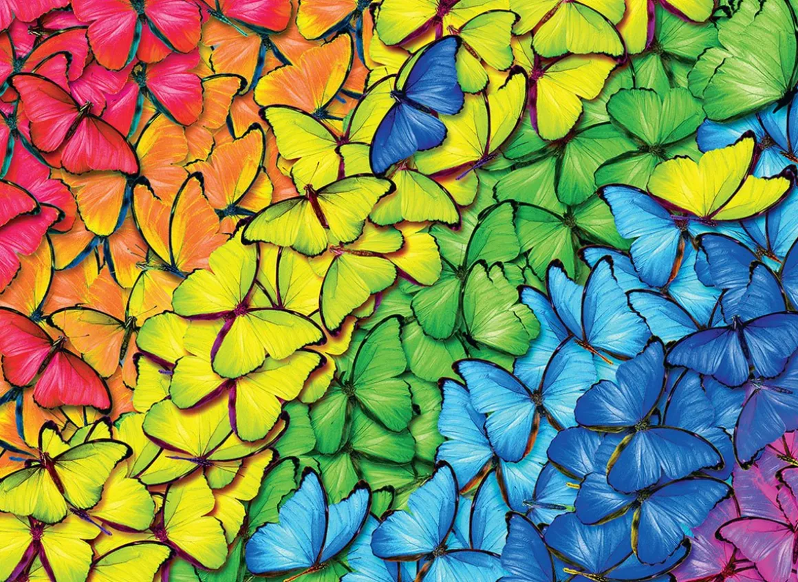 Eurographics – Puzzle in a Tin – Butterfly Rainbow 1000 Piece Puzzle