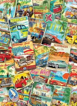 Eurographics – Vintage Travel Collage 1000 Piece Puzzle
