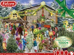 Falcon de Luxe – The Christmas Tree Farm 2 X 1000 Piece Puzzle Set