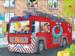 Frank –  Fire Engine 15 Giant Piece Floor Puzzle