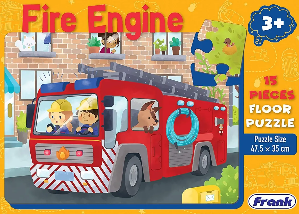 Frank – Fire Engine 15 Giant Piece Floor Puzzle
