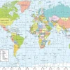 Frank – World Map 108 Piece Puzzle