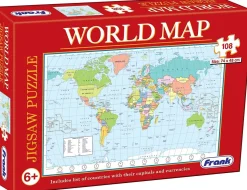 Frank – World Map 108 Piece Puzzle